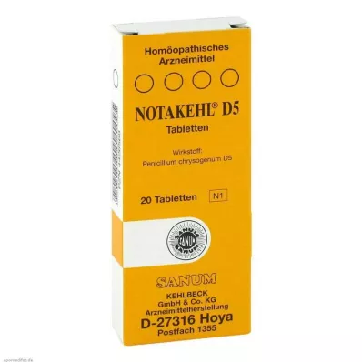 NOTAKEHL D 5 tabletti, 20 tk