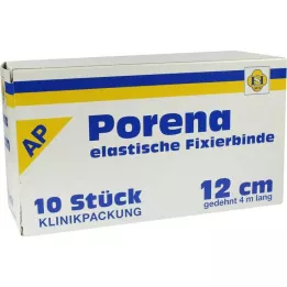 PORENA elastne marlipael 12 cm valge ilma tšellita, 10 tk