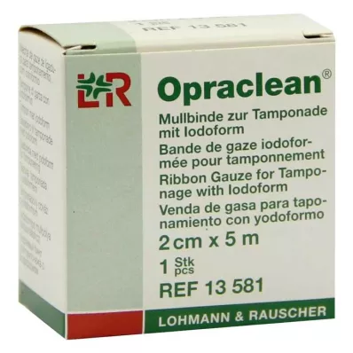 OPRACLEAN Jodoformiga tampoonile mõeldud marlipael 2 cm x 5 m, 1 tk