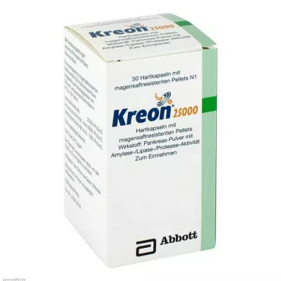 KREON 25 000 kõvakapslit, 50 tk