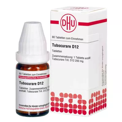 TUBOCURARE D 12 tabletti, 80 tk