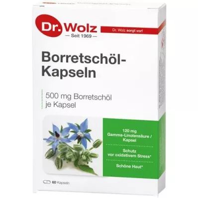 BORRETSCHÖL KAPSELN Dr.Wolz, 60 tk