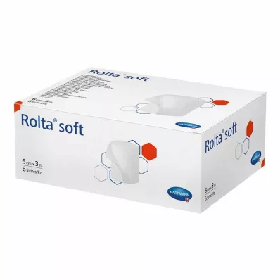 ROLTA pehme sünteetiline puuvillane side 6 cmx3 m, 6 tk