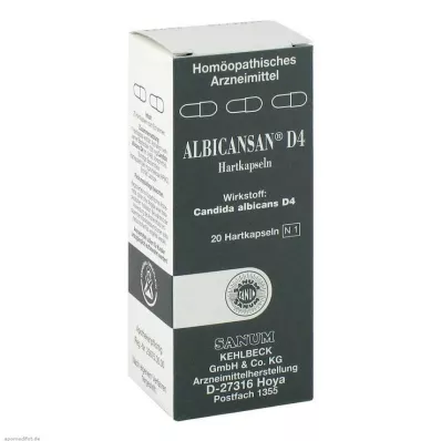 Albicansan D 4 kapslit, 20 tk