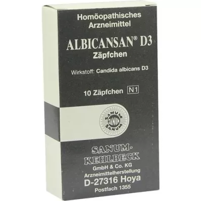 ALBICANSAN D 3 Suppositooriumid, 10 tk