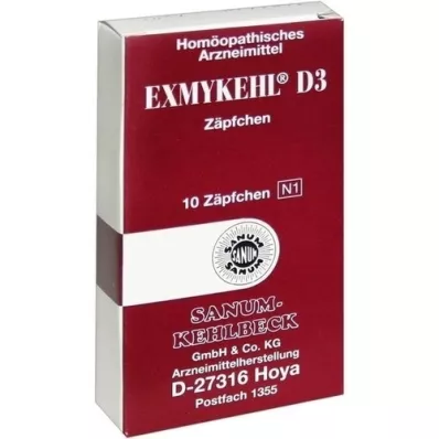 EXMYKEHL D 3 Suppositooriumid, 10 tk