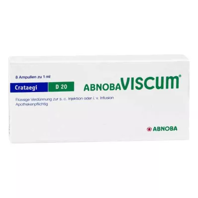 ABNOBAVISCUM Crataegi D 20 ampulli, 8 tk ABNOBAVISCUM Crataegi D 20 ampulli, 8 tk