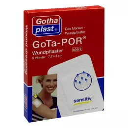 GOTA-POR haavaplaaster 5x7,2 cm steriilne, 5 tk