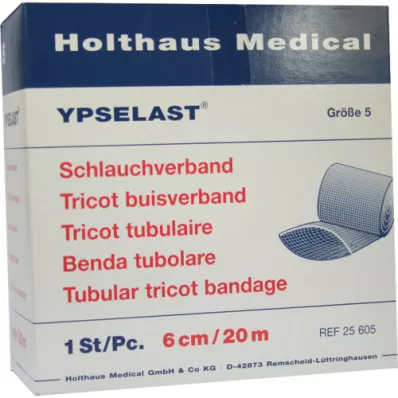 SCHLAUCHVERBAND Ypselast suurus 5 20 m valge, 1 tk