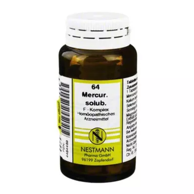 MERCURIUS SOLUBILIS F Complex nr.64 tabletid, 120 tk
