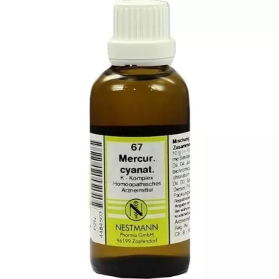 MERCURIUS CYANATUS K-kompleksi nr 67 lahjendus, 50 ml