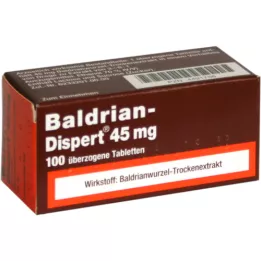 BALDRIAN DISPERT 45 mg kaetud tabletid, 100 tk