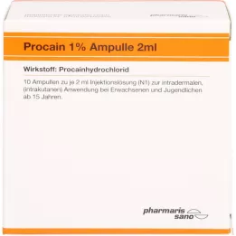 PROCAIN Röwo 1% ampullid 2 ml, 10X2 ml