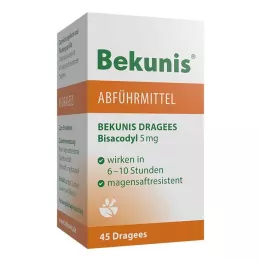 BEKUNIS Dragees Bisacodyl 5 mg enteroidiga kaetud tabletid, 45 tk