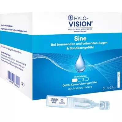 HYLO-VISION sine ühekordsed pipetid, 60X0,4 ml