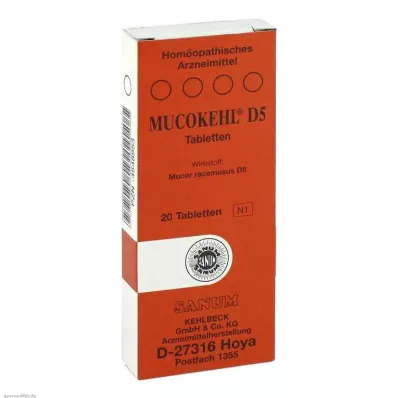 MUCOKEHL Tabletid D 5, 20 tk MUCOKEHL Tabletid D 5, 20 tk