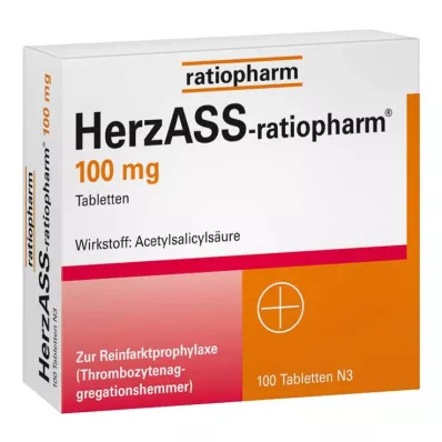 HERZASS-ratiopharm 100 mg tabletid, 100 tk HERZASS-ratiopharm 100 mg tabletid, 100 tk