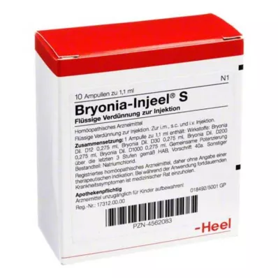 BRYONIA INJEEL S ampullid, 10 tk BRYONIA INJEEL S ampullid, 10 tk