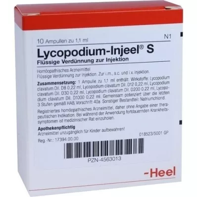 LYCOPODIUM INJEEL S ampullid, 10 tk