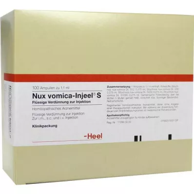 NUX VOMICA INJEEL S ampullid, 100 tk NUX VOMICA INJEEL S ampullid, 100 tk