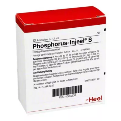 PHOSPHORUS INJEEL S ampullid, 10 tk