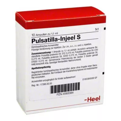 PULSATILLA INJEEL S ampullid, 10 tk PULSATILLA INJEEL S ampullid, 10 tk