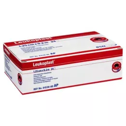 LEUKOPLAST 1,25 cmx9,2 m, 24 tk