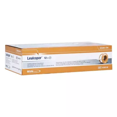 LEUKOPOR 2,5 cmx5 m, 12 tk