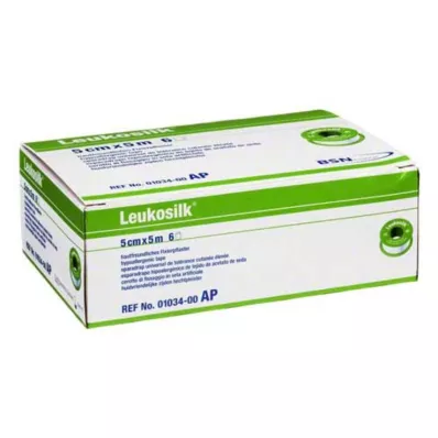 LEUKOSILK 5 cmx5 m, 6 tk