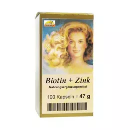 BIOTIN PLUS Zinc Hair Capsules, 100 kapslit