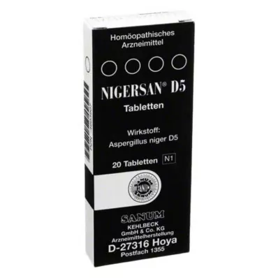 NIGERSAN D 5 tabletti, 20 tk