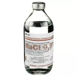 ISOTONISCHE soolalahus 0,9% Bernburg Inf.-L.klaas, 500 ml
