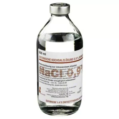 ISOTONISCHE soolalahus 0,9% Bernburg Inf.-L.klaas, 500 ml ISOTONISCHE soolalahus 0,9% Bernburg Inf.-L.klaas, 500 ml