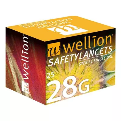 WELLION Safetylancets 28 G turvaemailid, 25 tk