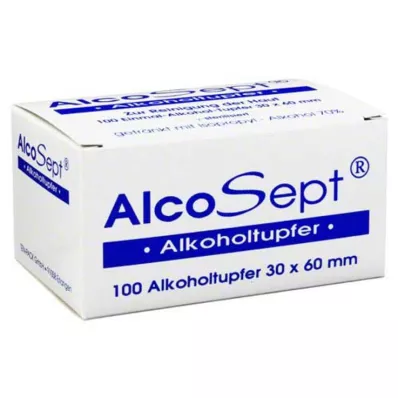 ALKOHOLTUPFER Alcosept, 100 tk