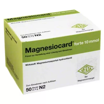 MAGNESIOCARD forte 10 mmol Plv.z.Her.e.Ls.z.Einn., 50 tk MAGNESIOCARD forte 10 mmol Plv.z.Her.e.Ls.z.Einn., 50 tk