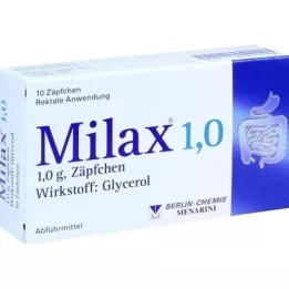 MILAX 1.0 Suppositooriumid, 10 tk