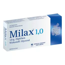 MILAX 1.0 Suppositooriumid, 10 tk