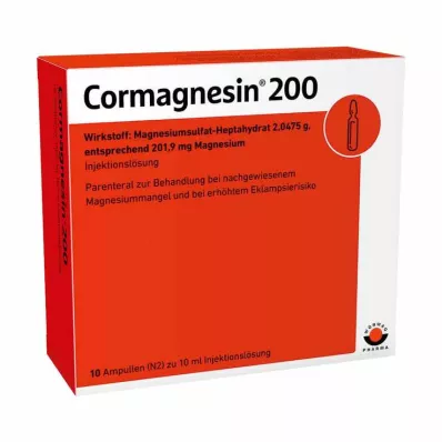 CORMAGNESIN 200 ampulli, 10X10 ml
