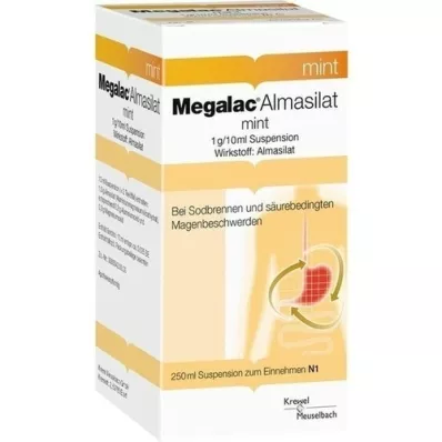 MEGALAC Almasilaadi piparmündisuspensioon, 250 ml