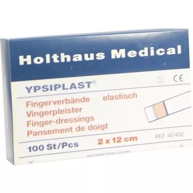 FINGERVERBAND Ypsiplast 2x12 cm elastne nahk, 100 tk