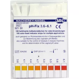 PH-FIX indikaatorribad pH 3,6-6,1, 100 tk