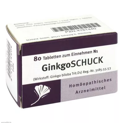 GINKGOSCHUCK tabletid, 80 tk