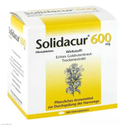 SOLIDACUR 600 mg õhukese polümeerikattega tabletid, 100 tk