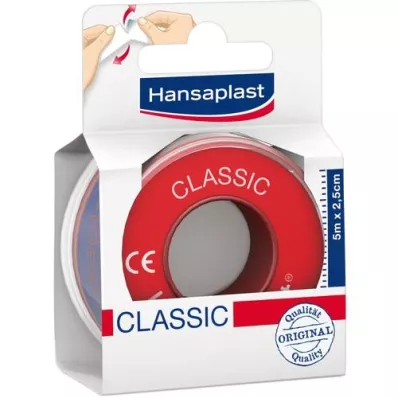 HANSAPLAST Klassiline fikseerimiskips 2,5 cm x 5 m, 1 tk