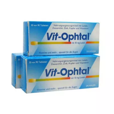 VIT OPHTAL 10 mg luteiini tablettidega, 90 tk