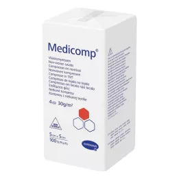 MEDICOMP Lausvillane komp. mittesteriilne 5x5 cm 4-kordne, 100 tk