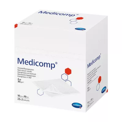MEDICOMP Mittesteriilne lausmaterjal 10x10 cm 4-kihiline, 100 tk MEDICOMP Mittesteriilne lausmaterjal 10x10 cm 4-kihiline, 100 tk
