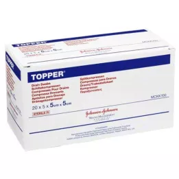 TOPPER Slit Compr.5x5 cm steriilne, 20X5 tk