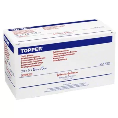 TOPPER Slit Compr.5x5 cm steriilne, 20X5 tk